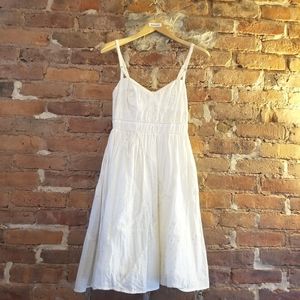 White Cotton Corset Dress